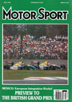 MOTOR SPORT 1991 JULY - RENE DREYFUS, MX-3, 944 TURBO, M-B C291